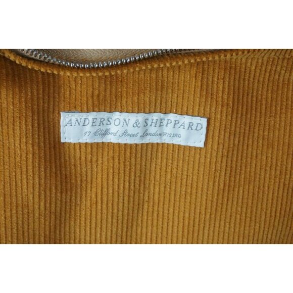 Anderson Sheppard Work Jacket Corduroy Coat Ochre Sz XXS Brand New - Picture 6 of 8